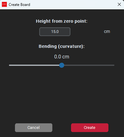 Screenshot showing the Create board tool icon in the left menu